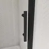 100x185cm Schwarz Drehtür Falttür Schwenktür Duschwand Produktbild-Vorschau 5