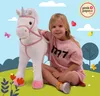 Pink Papaya Stehpferd zum draufsitzen | 60cm Spielpferd zum Produktbild-Vorschau 5