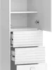 Koupelnová skříňka Vicco Sola Bílá 40.2 x 192.4 cm s dvířky Náhled obrázku produktu 6