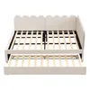 Letto imbottito a L Merax 140×200 cm con letto estraibile, Anteprima dell’immagine prodotto 12