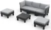 Zahradní nábytek Elements 5místný - Graphite Náhled obrázku produktu 5
