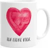 Kaffee-Tasse Herz Spruch Ich liebe dich Geschenk Freundin Produktbild-Vorschau 1