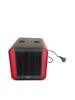 A red and black electric heater with a power cord. Produktbild-Vorschau