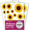 younikat 36 Sonnenblumen Aufkleber für Kinder wetterfest I Produktbild-Vorschau 1