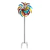 Metall Windrad bunt - 140 x 38 cm - Deko Windspiel Produktbild-Vorschau 1