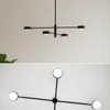 LUMILED Pendelleuchte Schwarz Modern Kronleuchter 4 Flammig Produktbild-Vorschau 8