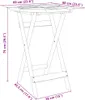 Skládací zahradní stůl Ø 60 x 75 cm masivní akáciové dřevo Náhled obrázku produktu 7