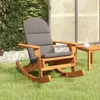 vidaXL Houpací křeslo Adirondack s polštářem z masivního Náhled obrázku produktu 8