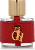 A close-up studio shot of a red and gold perfume bottle. Produktbild-Vorschau