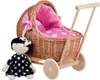 Lili Naturfarbiger Puppenwagen aus Weide mit Bettwäsche Produktbild-Vorschau 2