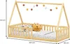 Hausbett NICOLAS 90 x 200 cm natur -  bodentiefes Produktbild-Vorschau 6