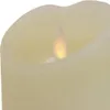 LED Kerze mit Timerfunktion 7,5x10cm Wachs Rustik Creme Produktbild-Vorschau 7