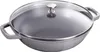 Gusseisen Wok 30 cm mit Deckel Produktbild-Vorschau 1