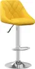 vidaXL Sgabello da bar 2 pezzi in velluto giallo senape Anteprima dell’immagine prodotto 3