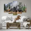 Bild auf Leinwand - Leinwandbild - 5 Teile - Alt Lokomotive Produktbild-Vorschau 6