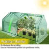 UISEBRT Mini skleník Skleník na rajčata 180x90x90cm Fóliový Náhled obrázku produktu 4