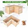 COSTWAY Hochbeet Gartenbeet Holz, Pflanzkasten, Produktbild-Vorschau 3