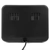 The back of a black appliance with two air vents and a power cord. Podgląd zdjęcia produktu