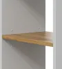 A close-up view of a shelf in a cabinet. Voir les images du produit
