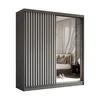 AX LIVING Cabinio Kleiderschrank Grau Weiß mit Spiegel 200 Produktbild-Vorschau 1