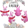 5FT  aufblasbarer Osterhase mit Banner, aufblasbare Produktbild-Vorschau 3