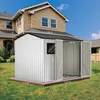 HOMAVO Gerätehaus Metall mit Pultdach, Gartenhaus Metall Produktbild-Vorschau 8