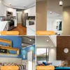 Collage of four different room settings showcasing a ceiling light fixture. Produktbild-Vorschau