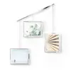 Three photo frames hanging from a silver bar. Podgląd zdjęcia produktu