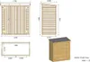 Armoire de jardin à outils 1.66x0.82 m H.1.86 - avec Voir les images du produit 3