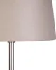 Moderne Stehlampe Stahl mit Taupefarbenem Schirm 45 cm Produktbild-Vorschau 3