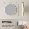 EMKE Specchio da bagno a LED rotondo da 60 cm senza nebbia Anteprima dell’immagine prodotto 2