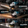 Accu Haakse Slijper 125 mm, 21V Brushless, 11.000 tpm, Productafbeelding-voorbeeld 6