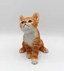 Design Dekofigur Katze sitzend getigert 17x18cm aus Poly Produktbild-Vorschau 4