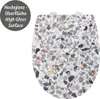 A toilet seat with a terrazzo pattern. Anteprima dell’immagine prodotto