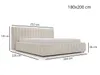 A diagram of a bed with dimensions shown. Produktbild-Vorschau
