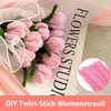 Knutselset: Pijpenreiniger, bloemenboeket, roze, Productafbeelding-voorbeeld 3