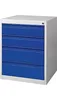 Schubladenschrank BK 600 H800xB600xT600mm grau/blau 4 Produktbild-Vorschau 1