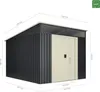 Wasabi - Metall Gerätehaus 6,6 m² Stark mit Fenster - Produktbild-Vorschau 4