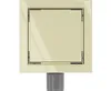 Mexen Flat wpust podłogowy kwadratowy 12 x 12 cm, złoty - Podgląd zdjęcia produktu 3