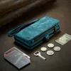 Caseme Samsung Hülle mit Zipper 2in1 Samsung A57 5G-Blau Produktbild-Vorschau 9