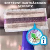 A close-up of a Swiffer Wetjet mop pad with a marketing overlay showing cleaning action and a lock icon. Anteprima dell’immagine prodotto