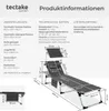 Diagram and specification sheet for a sun lounger. Náhled obrázku produktu