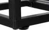 A close-up view of the black metal frame of a plant stand, showing the corner joint and a foot. Produktbild-Vorschau