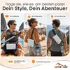 Wasserdichte Bauchtasche mit Handyhülle: Schwarz Farbe: Produktbild-Vorschau 6