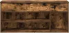 vidaXL Schuhbank Räuchereiche 102x30,5x45 cm Holzwerkstoff Produktbild-Vorschau 4