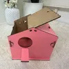 Jungengel Vogelhaus Nistkasten rosa Stecksystem Holz für Produktbild-Vorschau 3