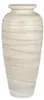 Dekorative schwere Bodenvase 60cm Creme - Relief aus Produktbild-Vorschau 2