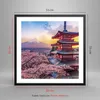 Gerahmtes Poster - Schwarzer Rahmen - Fuji Choreito Pagode Produktbild-Vorschau 5