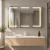 Spiegelschrank 120x13x90cm Badezimmerschrank mit LED und 3 Produktbild-Vorschau 9