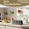 LS-LebenStil Flaschenständer Metall Schwarz passend für Produktbild-Vorschau 3